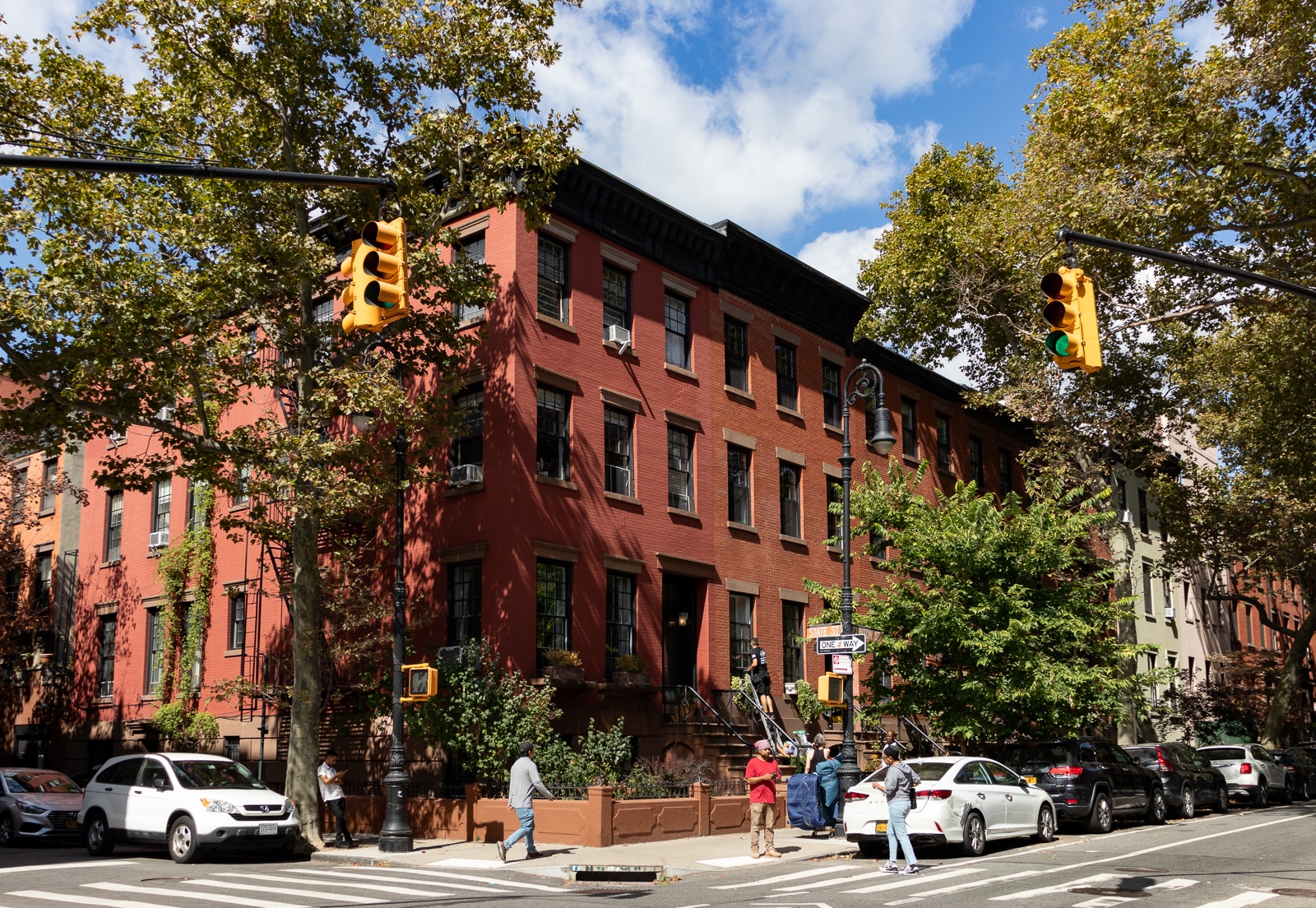 brooklyn heights - brick rowhouses