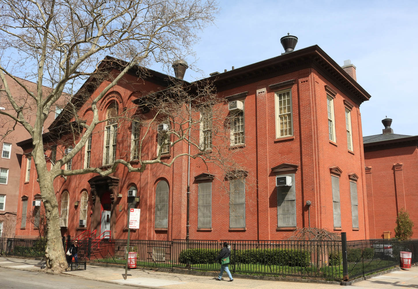 red brick school building