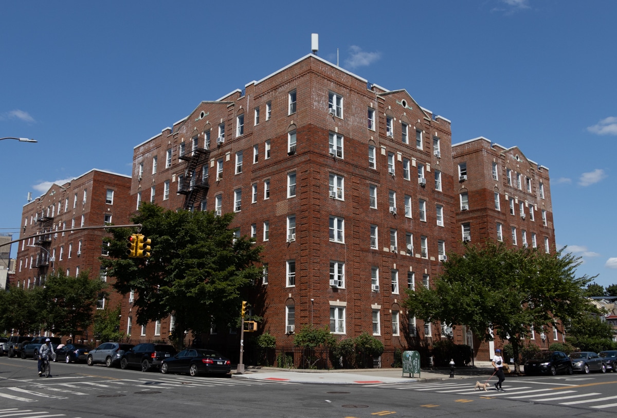 crown heights - a tapestry brick Colonial Revival style apartment building