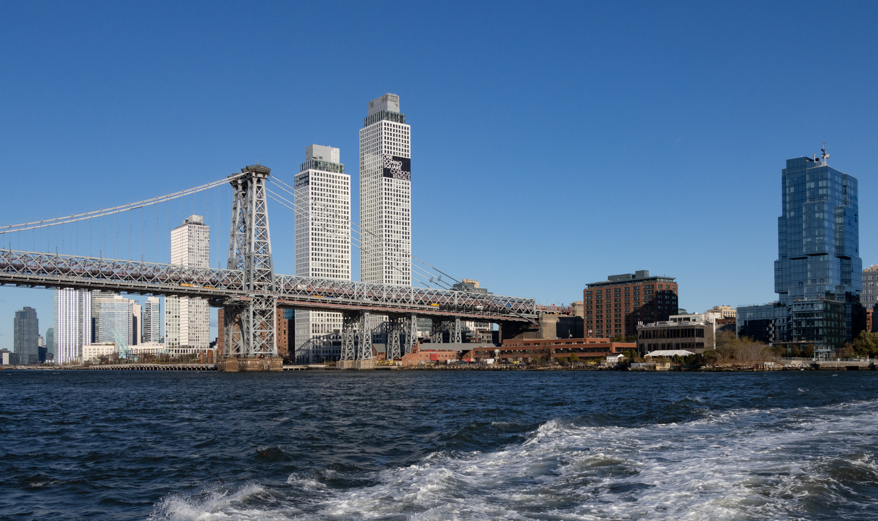 brooklyn - williamsburg waterfront as seen from ferry