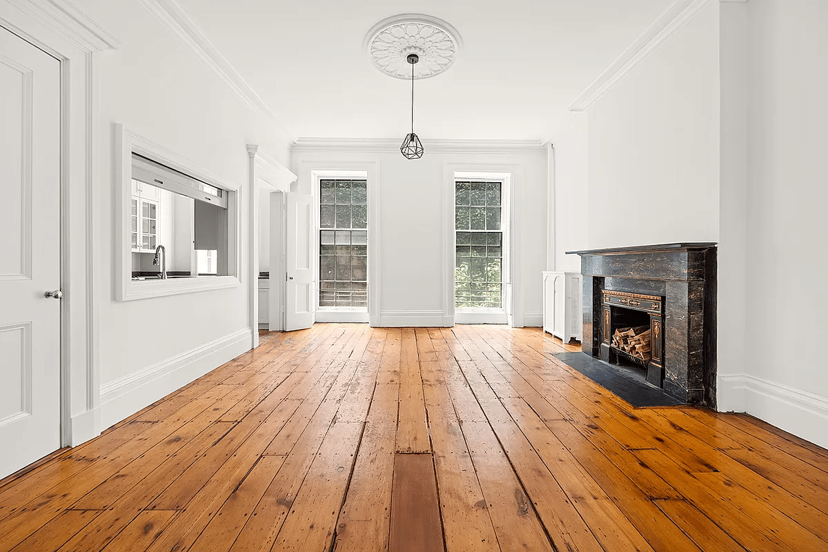 brooklyn open house - dining room with view into kitchen