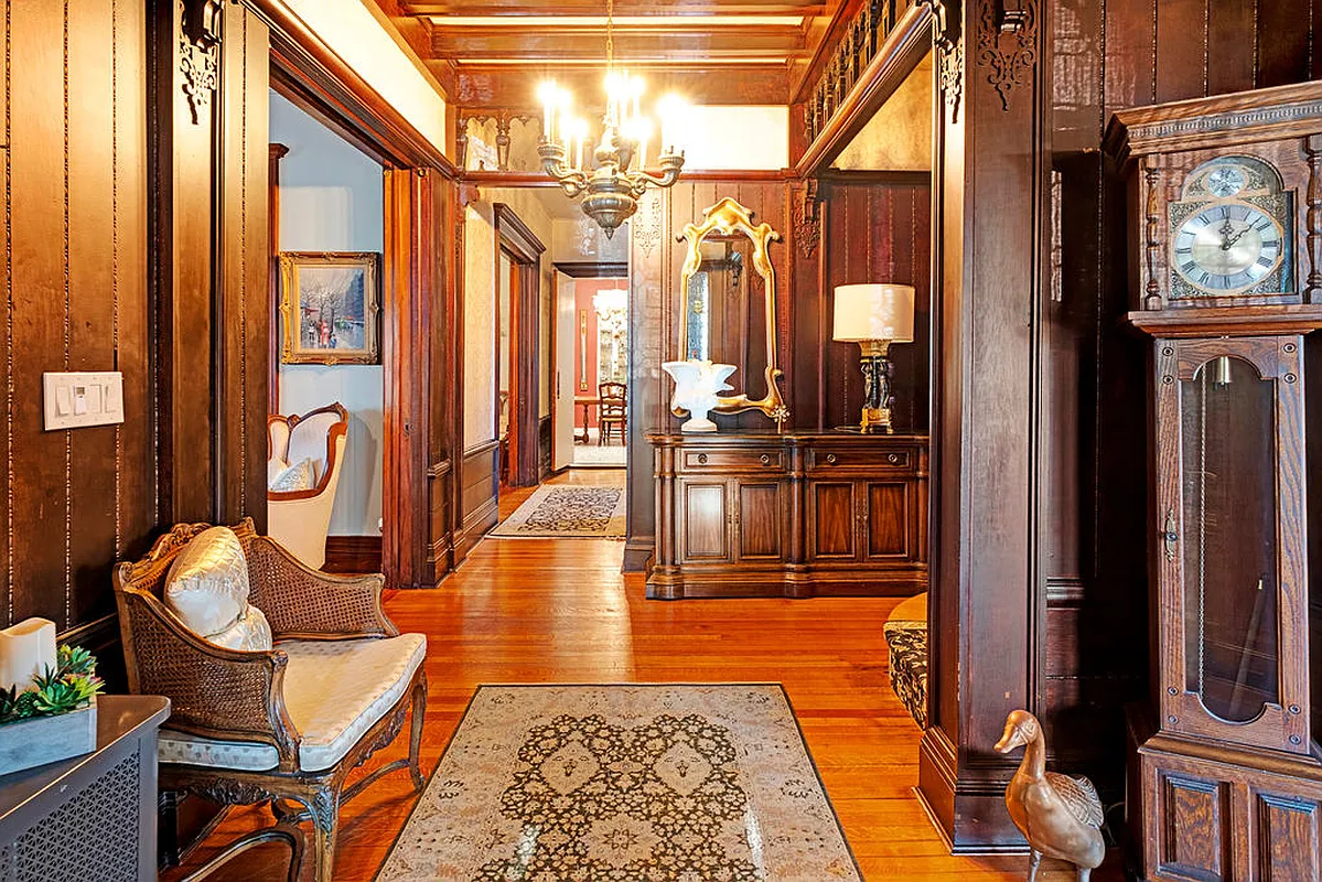 entry hall with wainscoting