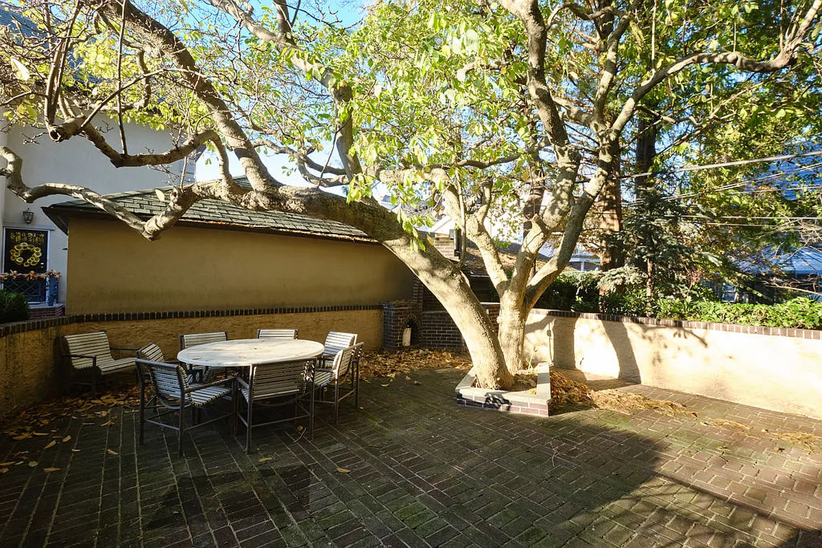 paved patio with room for seating